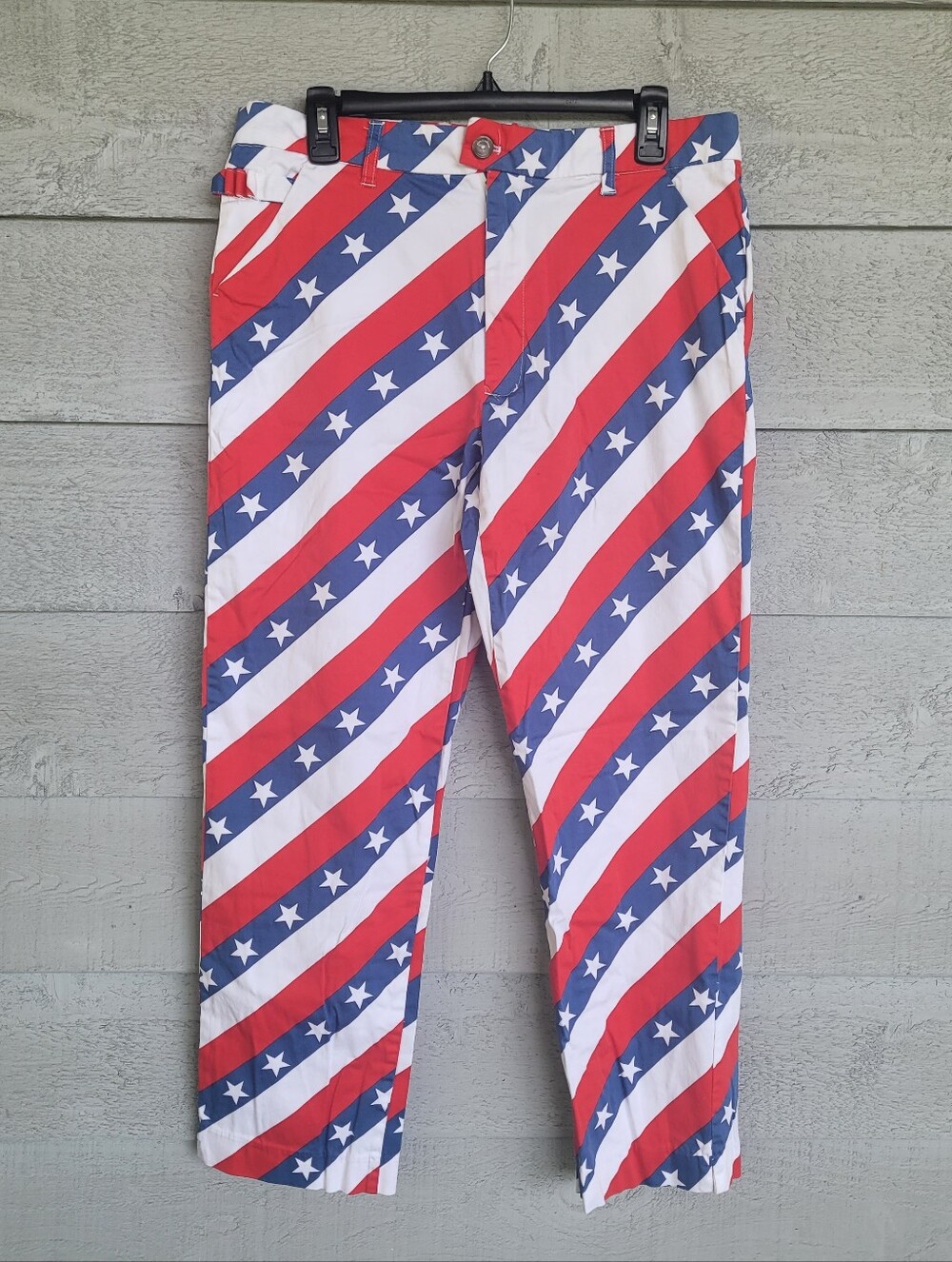 Royal and Awesome Pars and Stripes Men’s Golf Pants, Size 34 X 30